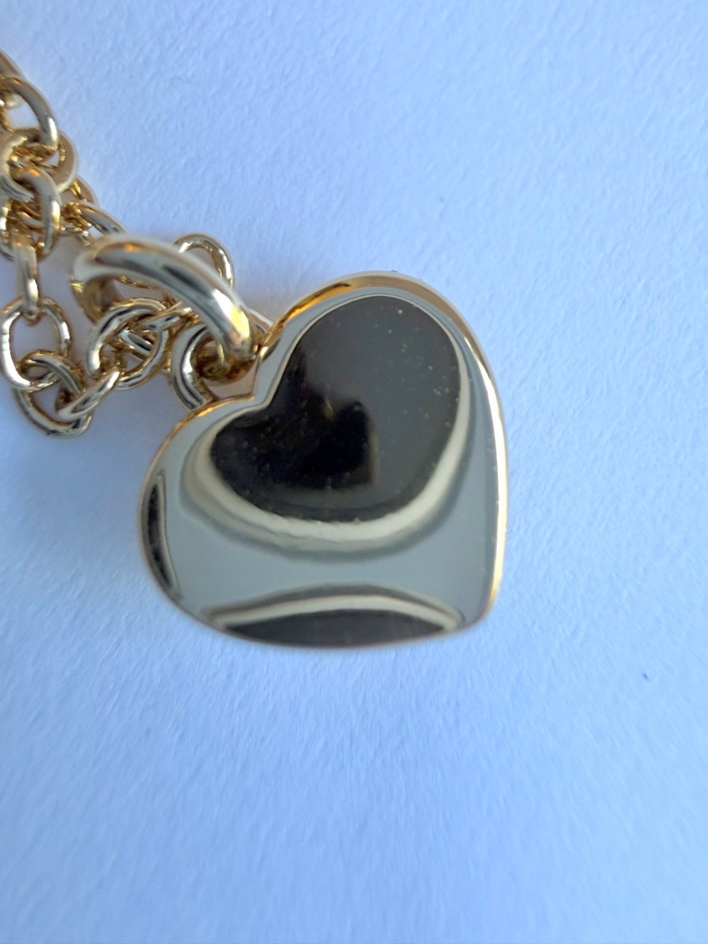 NWT Coach Small 14k Gold Heart Pendant Necklace with Brand’s C Logo - Picture 5 of 9